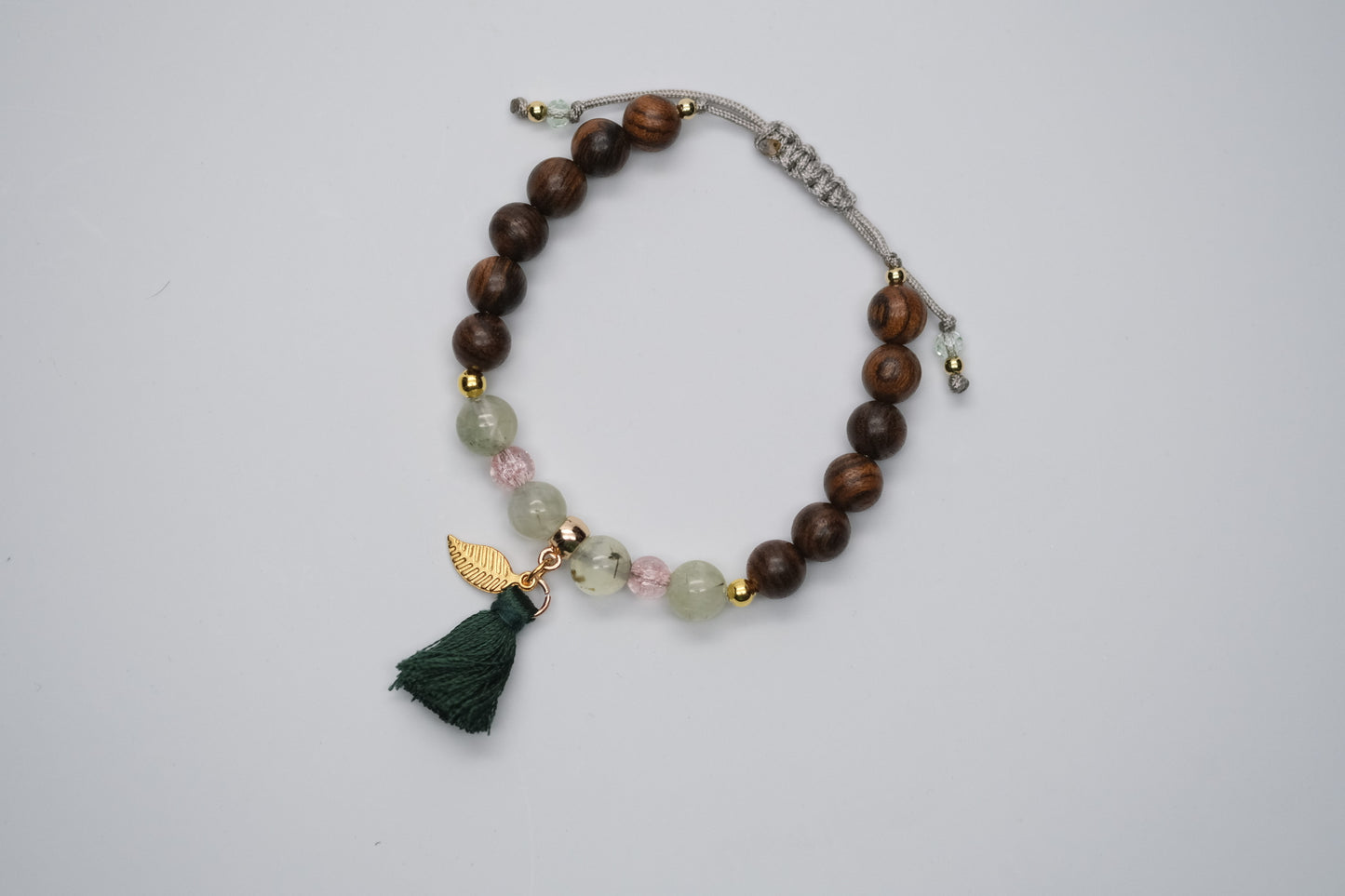 Armband Prehnit Sandalwood