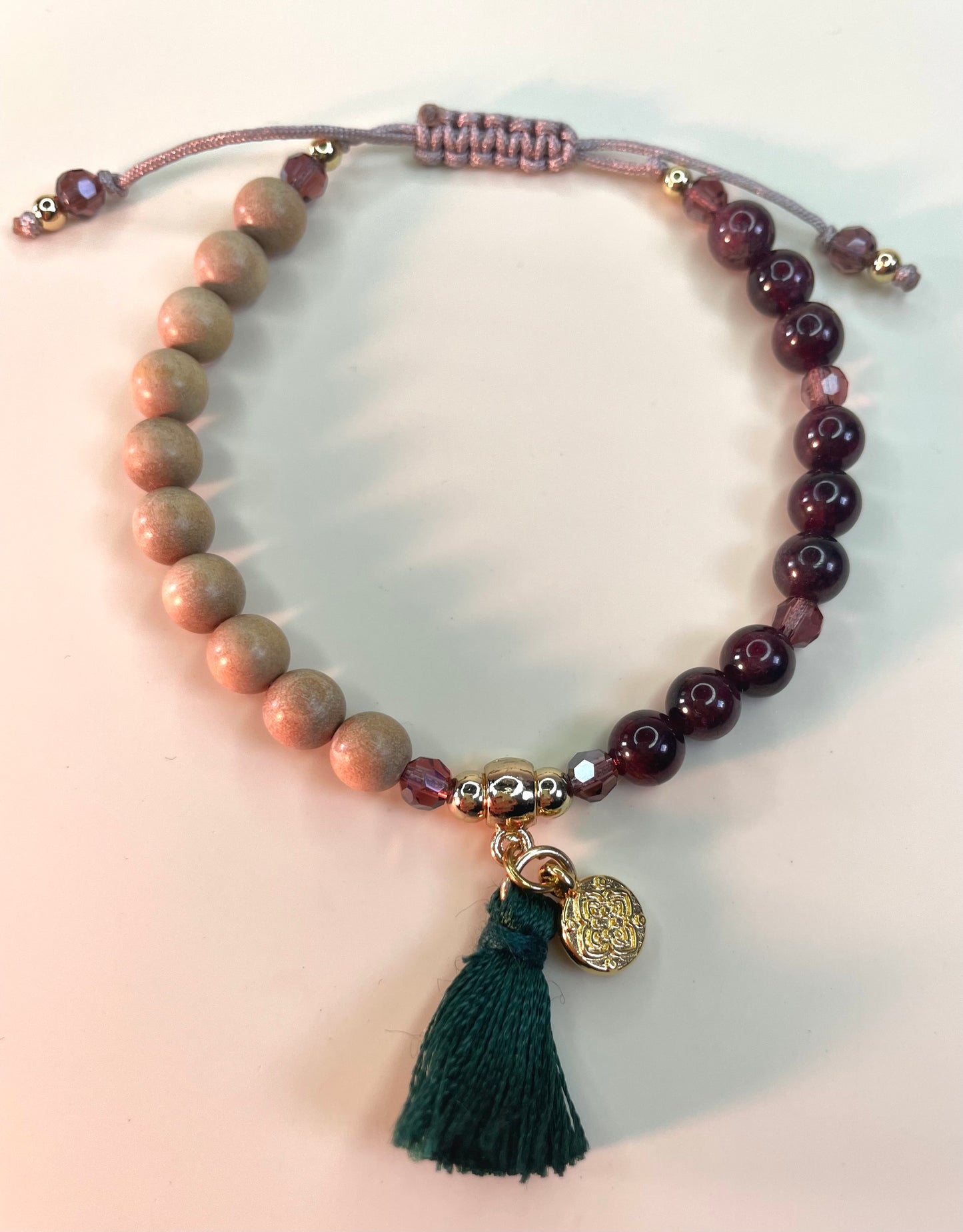 Armband Granat Sandalwood