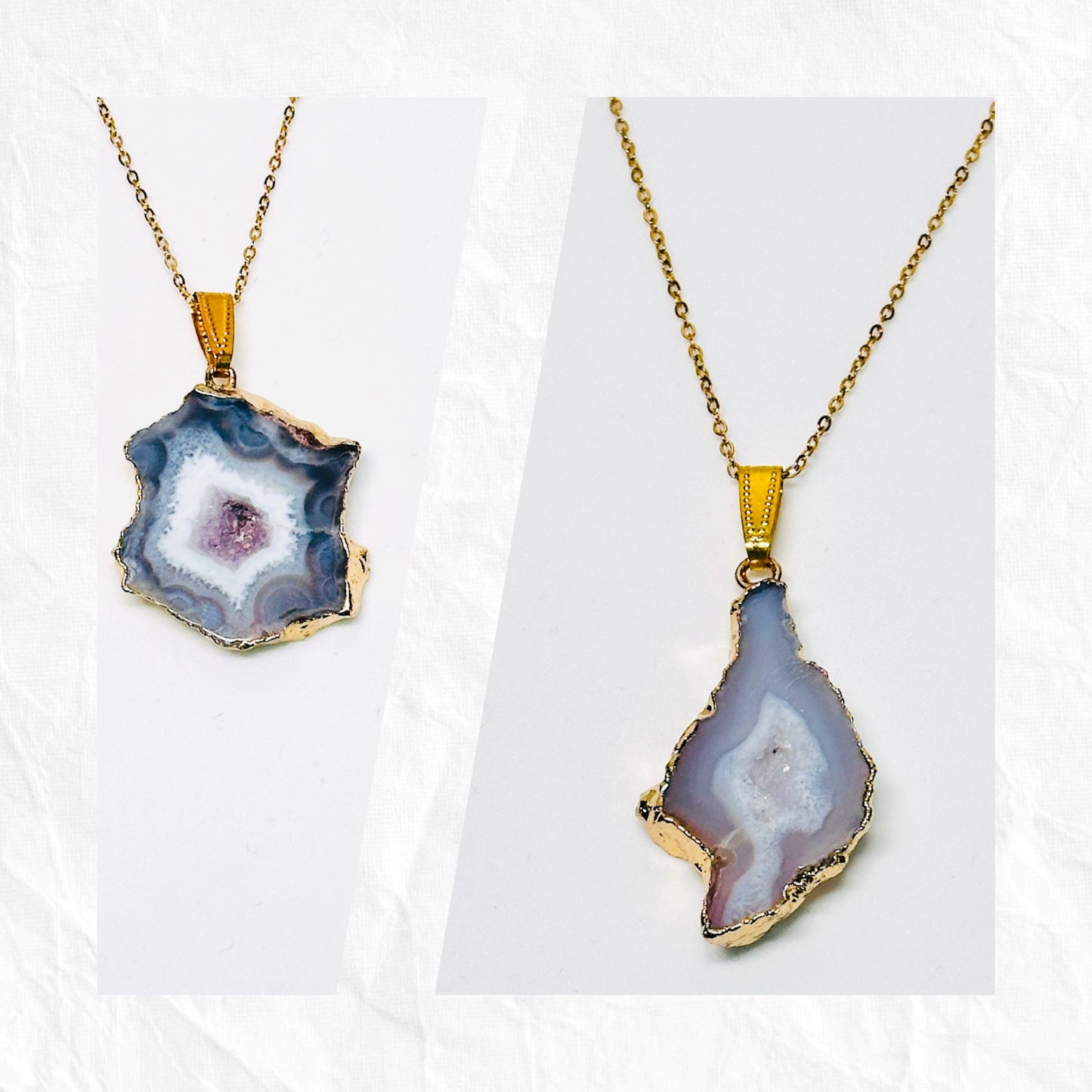 Kette Achatgeode