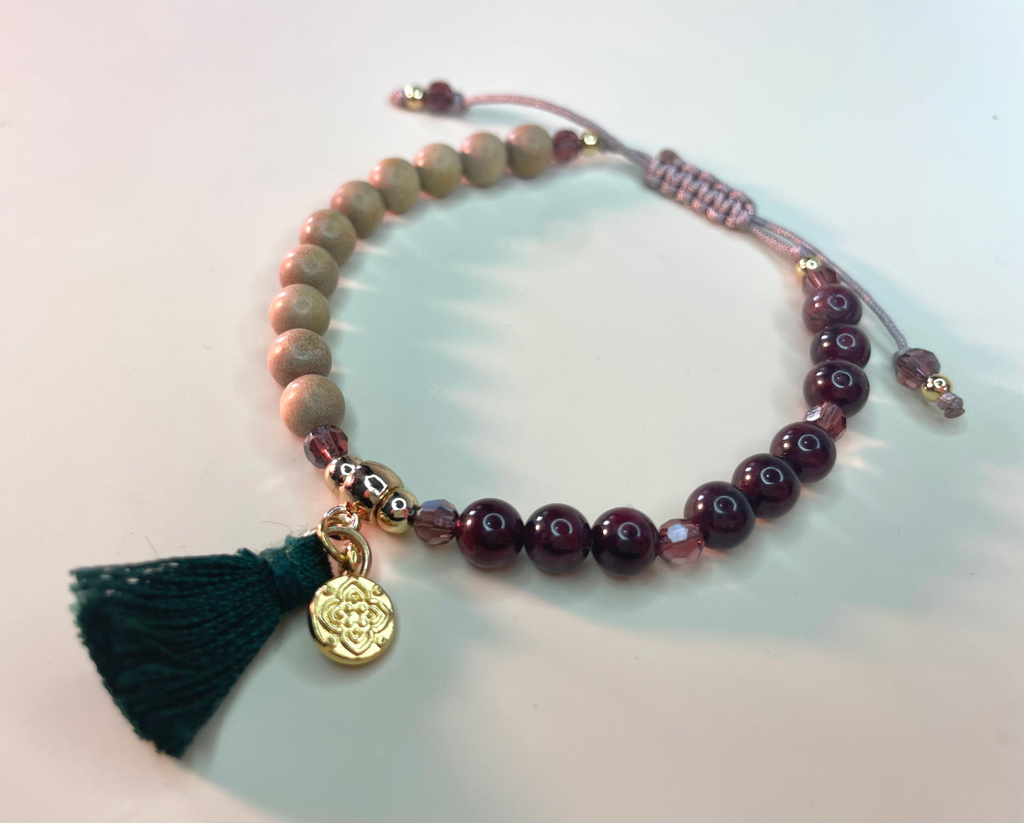 Armband Granat Sandalwood