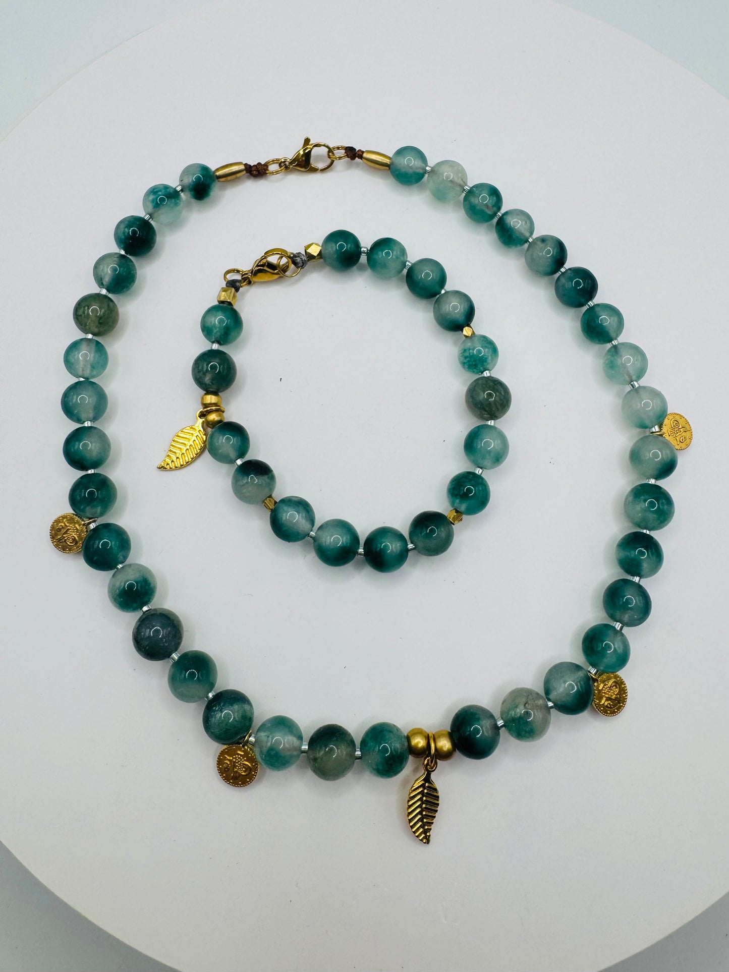 Moosachat Kette/ Armband