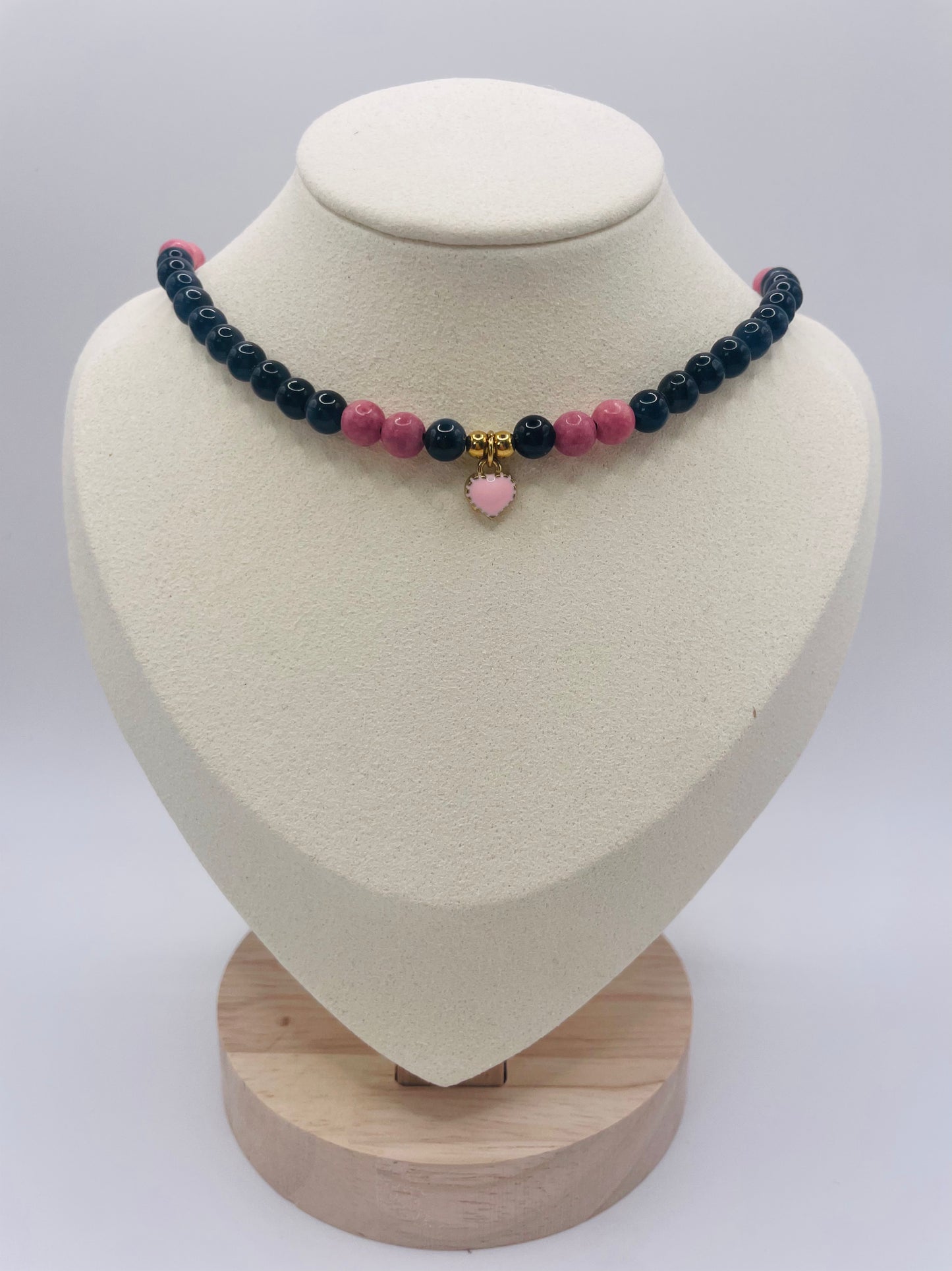 Choker Falkenauge Rhodonit
