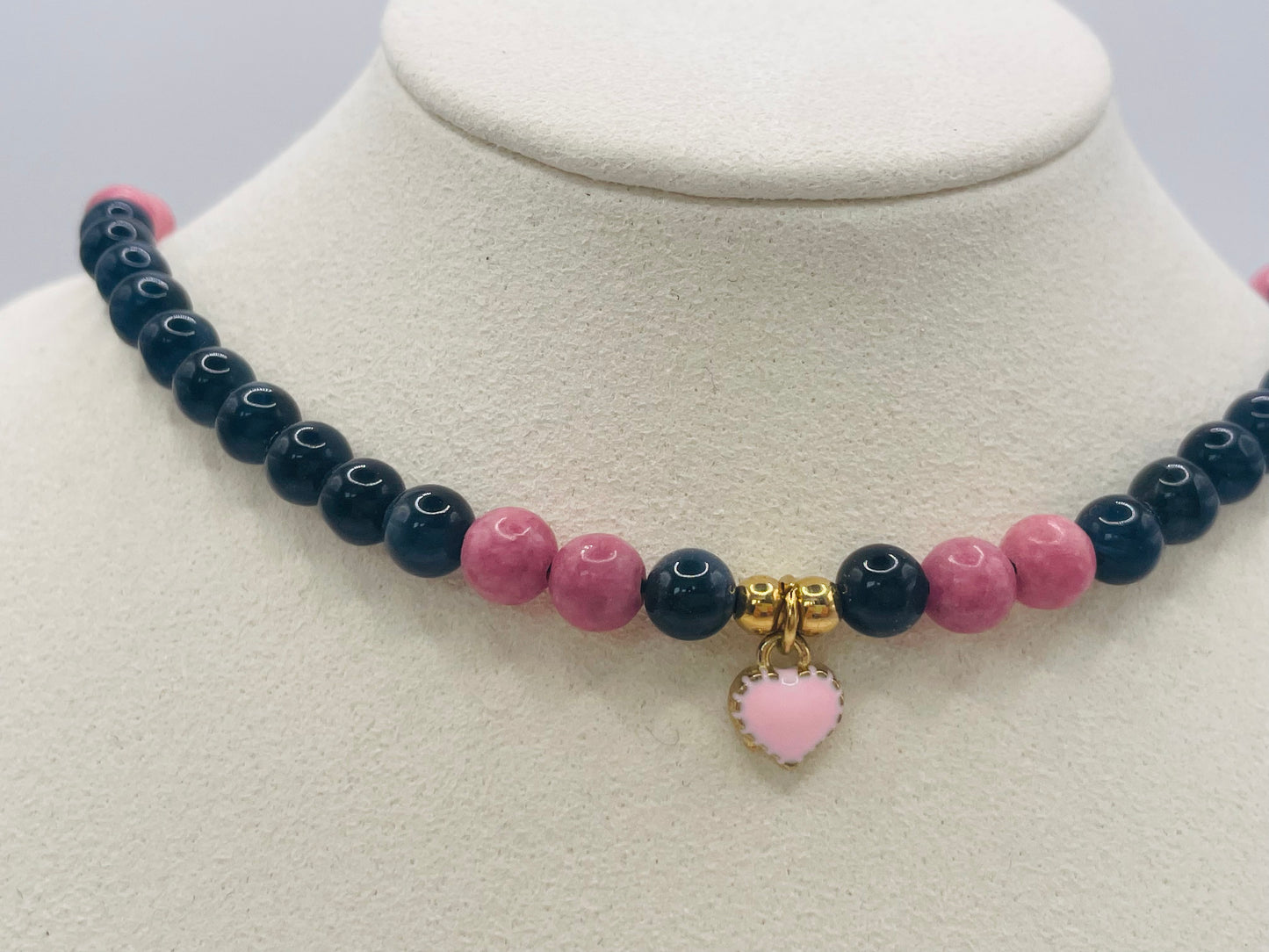 Choker Falkenauge Rhodonit