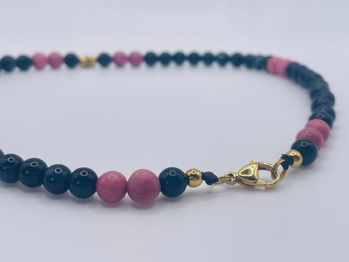 Choker Falkenauge Rhodonit