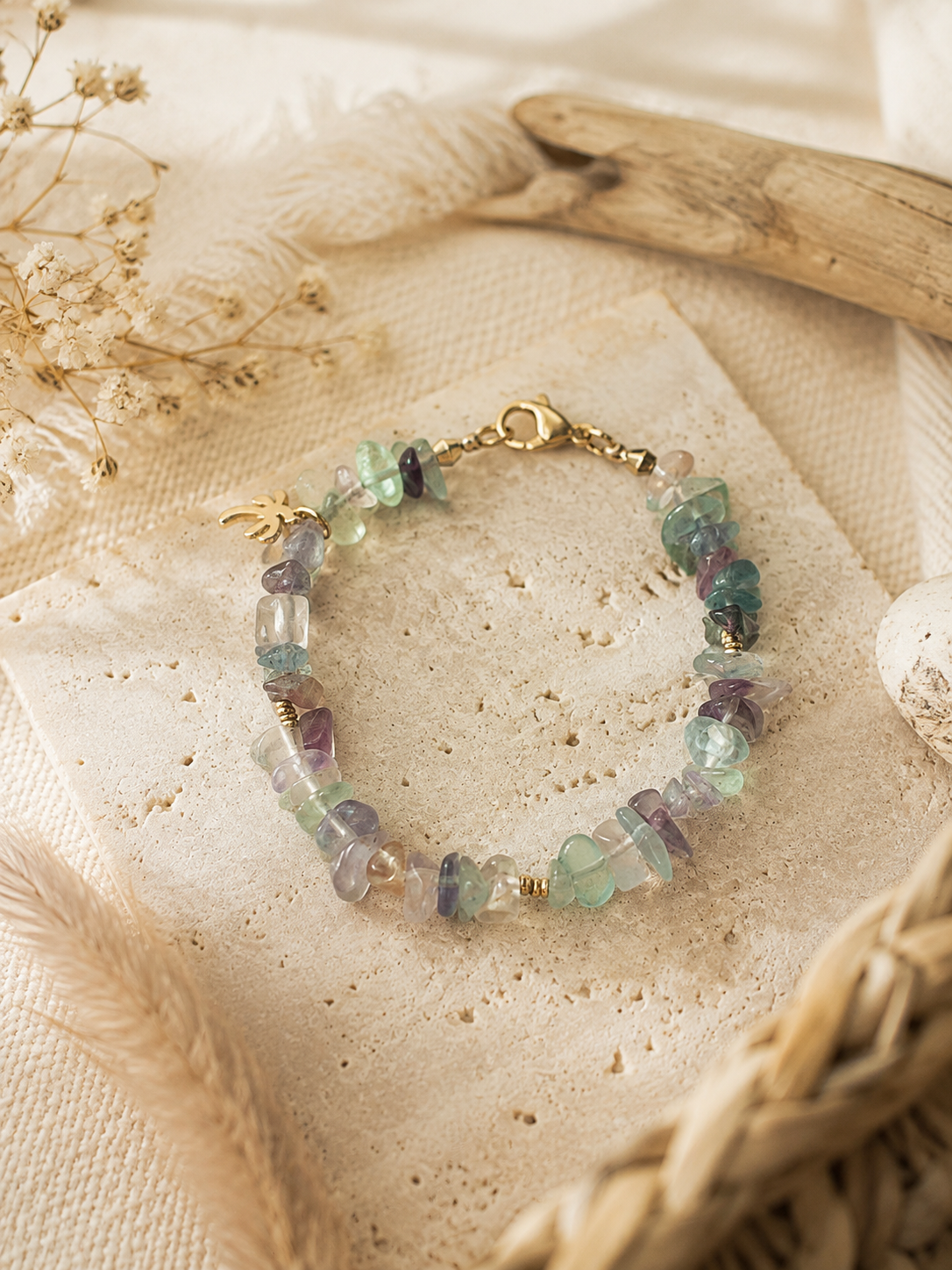 Fluorit Splitterkette / Armband